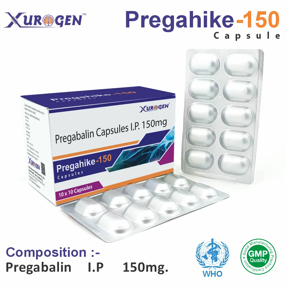 Pregabalin (150mg) Capsule at the best price in PCD Pharma Franchise for Anticonvulsant, Neuropathic Pain Relief.